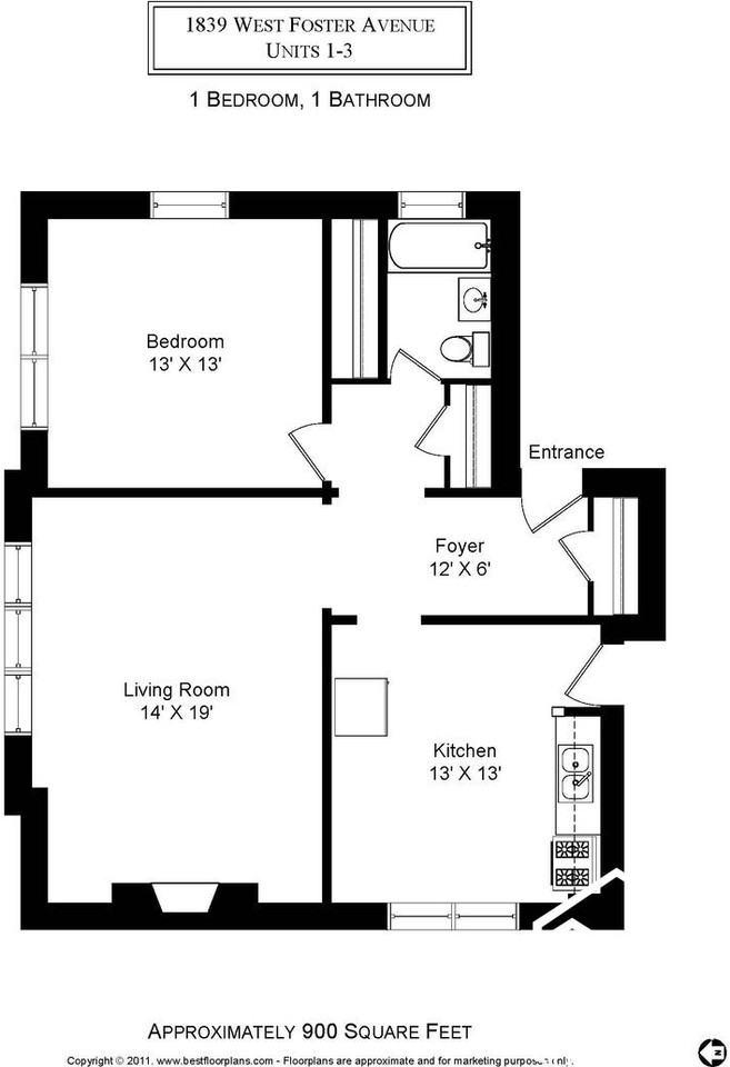 1839 W Foster Ave #1 - Photo 5 of 9