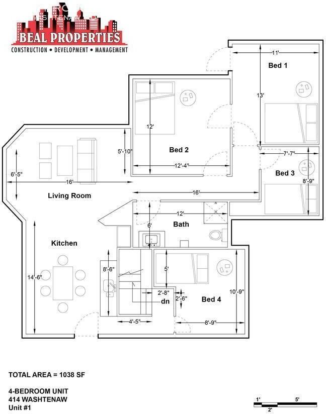 414 Washtenaw Rd #1 - Photo 3 of 18