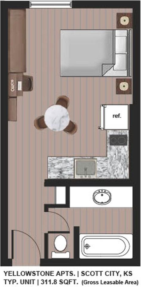 Yellow Stone Apartments - Photo 3 of 4