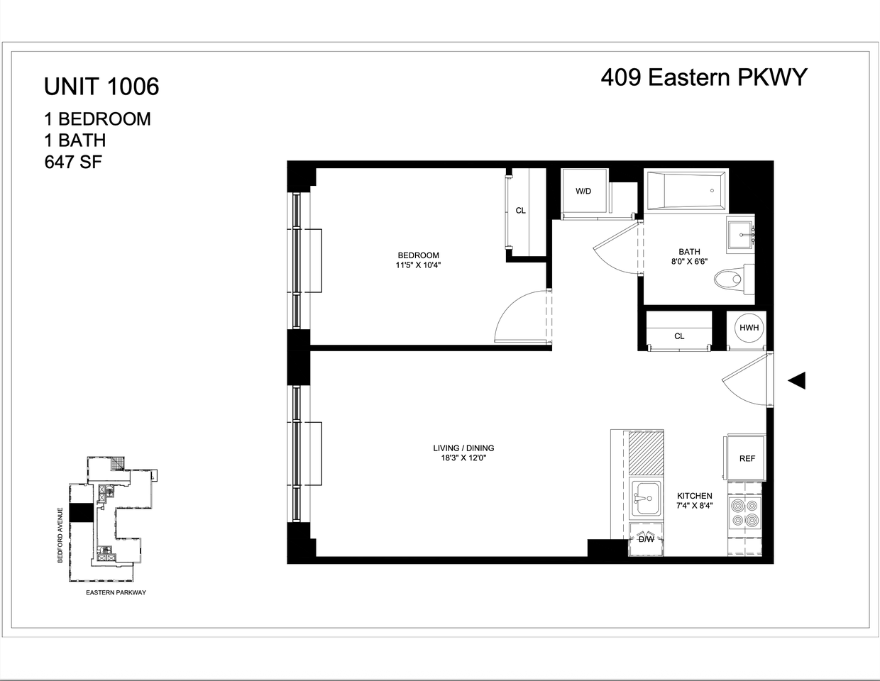 409 Eastern Pkwy #1006 - Photo 6 of 14