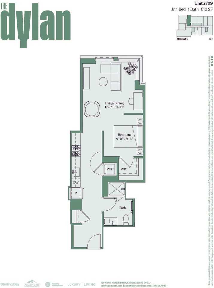 160 N Morgan St #2709