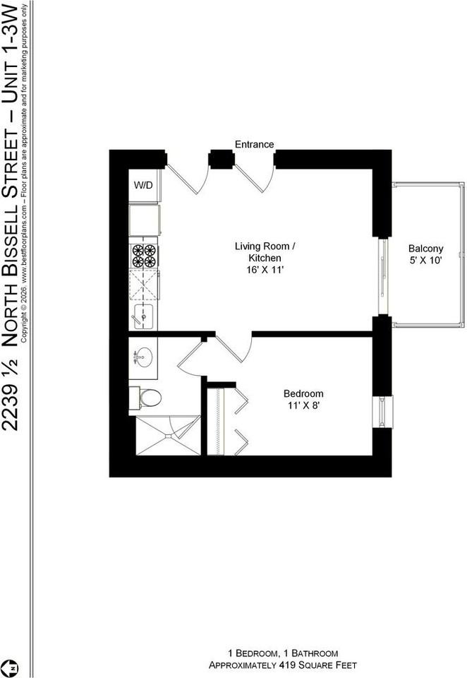 N Bissell St #3W - Photo 5 of 8