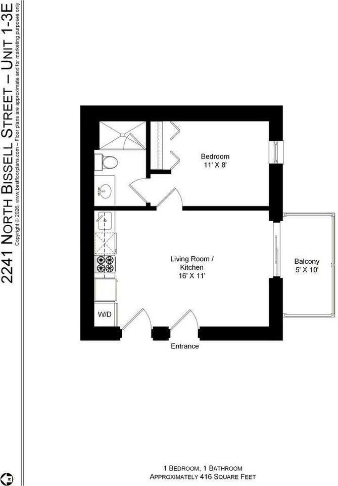 2241 N Bissell St #3E - Photo 5 of 9