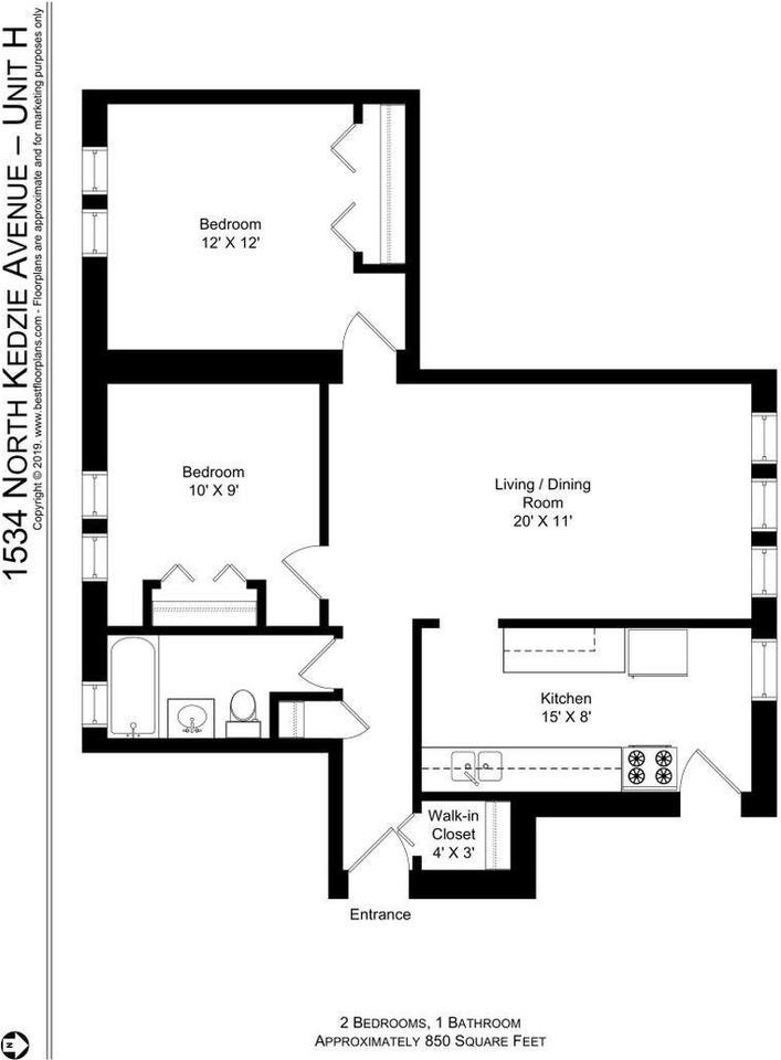 1534 N Kedzie Ave #3H - Photo 6 of 8