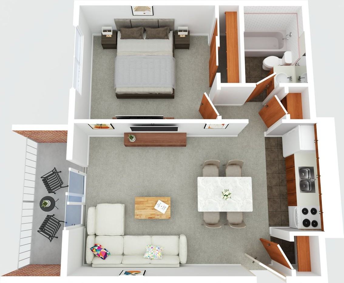 Newly Refreshed Apartments With Balcony and Green Space - Photo 4 of 4