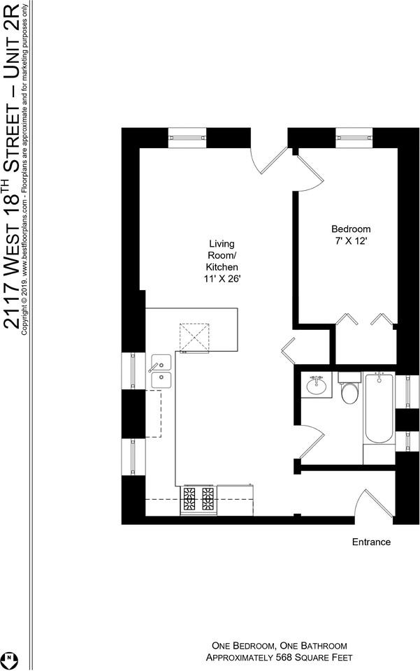 2117 W 18th St #2R - Photo 6 of 6
