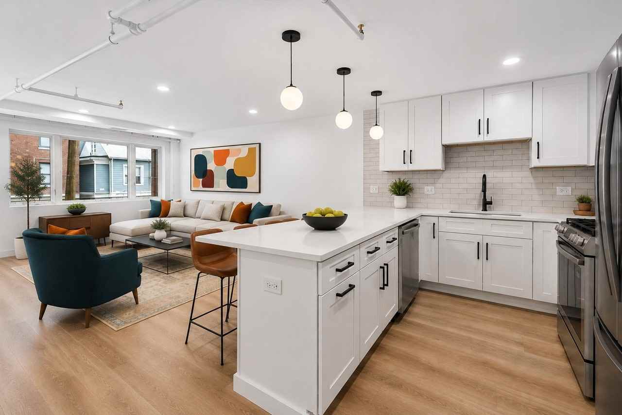 Bright Logan Square 2BR/2BA | Chef's Kitchen, In - Photo 4 of 12