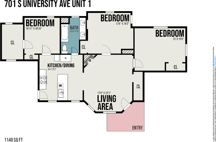701 S University Ave - Photo 5 of 14