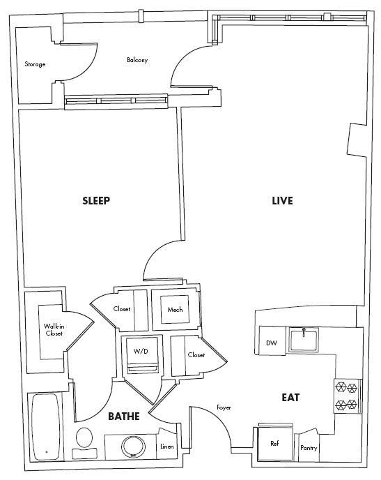 1025 S Walter Reed Dr, Arlington, VA 22204 1 Bedroom Apartment for